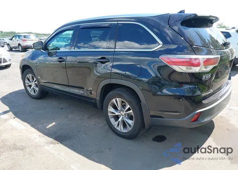 2015 Toyota Highlander Xle V6 z USA, uszkodzony, nr VIN 5TDJKRFH3FS144471